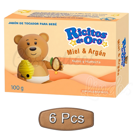 Ricitos de Oro Honey Argan Baby Soap 100g Gentle Moisturizing Bar Hypoallergenic