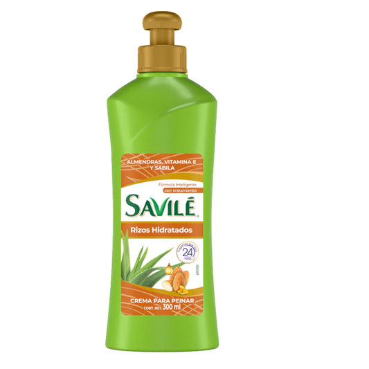 Savile Rizos Hidratados Pulpa de Sábila con&nbsp; Almendras y Vitamina E 300Ml