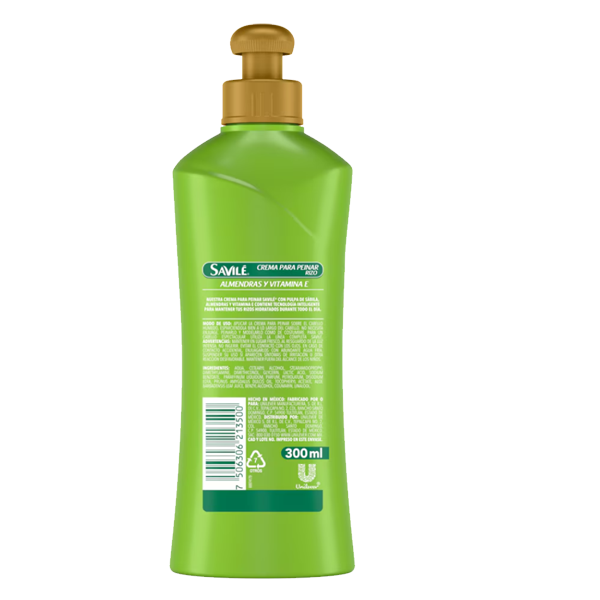 Savile Rizos Hidratados Pulpa de Sábila con&nbsp; Almendras y Vitamina E 300Ml
