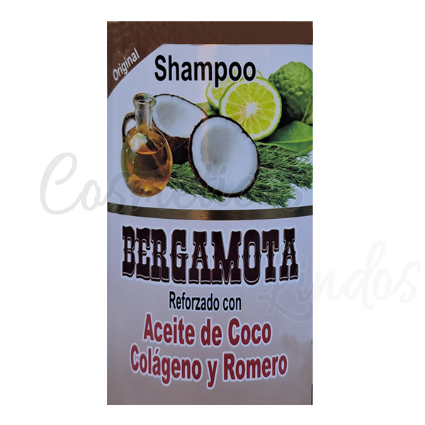 Shampoo Bergamota con Aceite de Coco Colágeno y Romero 32 Oz