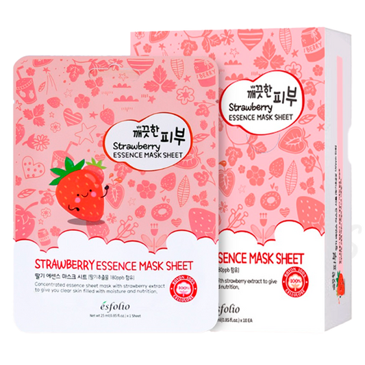 Strawberry Essence Mask Sheet, Esfolio