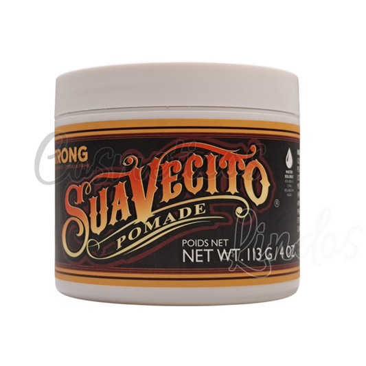 Suavecito Firme (Strong) Hold Pomade - Water Soluble Hair Styling Wax for Men - High Shine, Long-Lasting Strong Grip & Original Scent – 4 oz