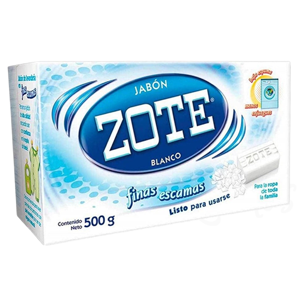  Zote White Soap Flakes 17.6oz 500g Laundry Detergent Finas Escamas Stain Remover