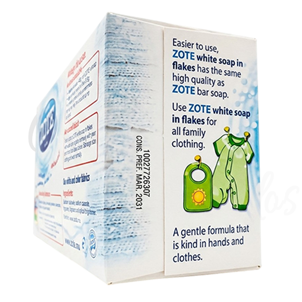  Zote White Soap Flakes 17.6oz 500g Laundry Detergent Finas Escamas Stain Remover
