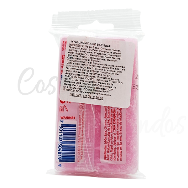 3Pcs Esponjabon Hyaluronic Acid Soap Sponge 2 in 1 Advanced Hydration Deep Moist