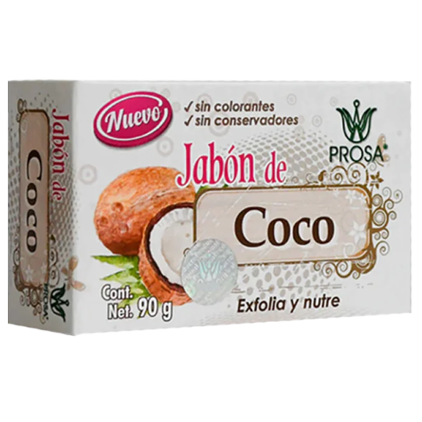 Prosa Jabón  de coco 90g piel exfolia y nutre