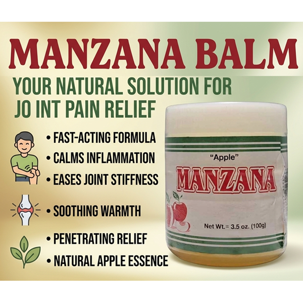 Apple Ointment 3.5oz - Pomada de Manzana Natural Skin Soothing Cream - Relief