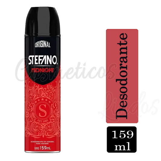 Desodorante Stefano Midnight en Aerosol 159 ml