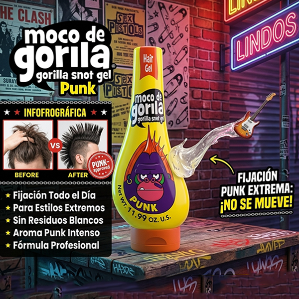 Moco de Gorila (Gorilla Snot) Punk Hair Gel. 11.99Oz