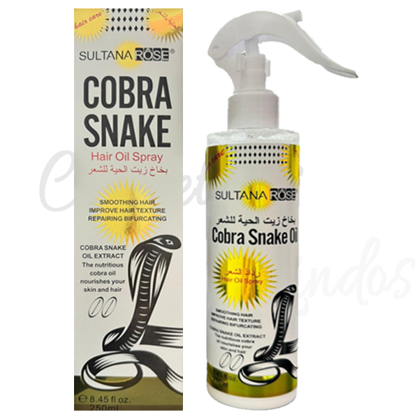 Sultana Rose Cobra Snake Hair Oil Spray 250 ml

Cobra Snake Oil Extract the nutritions cobra oil nourishes your skin and hair