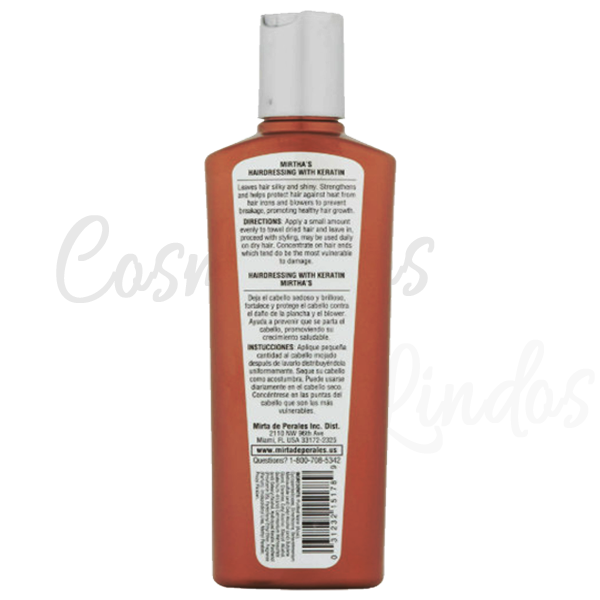 MIRTA DE PERALES DRY HAIR THERAPY, KERATIN TREATMENT & HAIRDRESSING. 8OZ