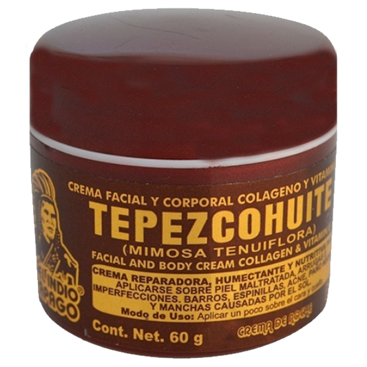 Del indio papago Crema facial y corporal tepezcoute